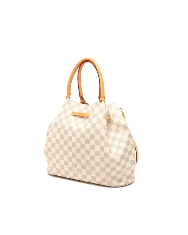 Louis Vuitton Damier Azur Girolata Tote Bag in Canvas from A Retro Tale, photo 3 of 12