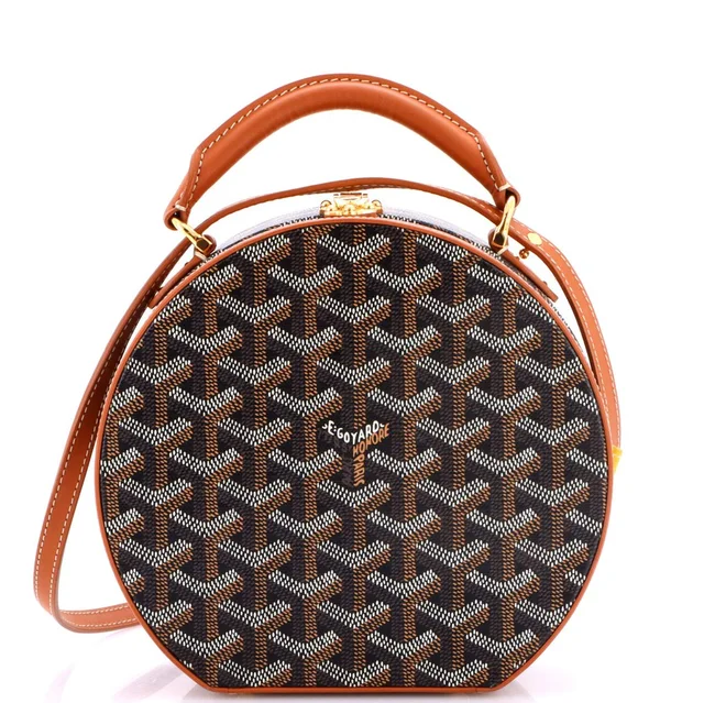 Goyard Alto Hatbox Bag Coated Canvas in brown|red Coated canvas from Rebag, photo 1 of 1