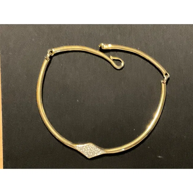 Lanvin Vintage Paris Gold Tone Rhinestone Choker Necklace in multicolor from Grailed