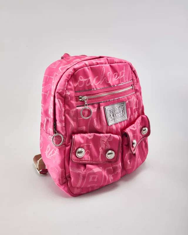 Coach Poppy Pink Rucksack in Pink from Rokit Vintage