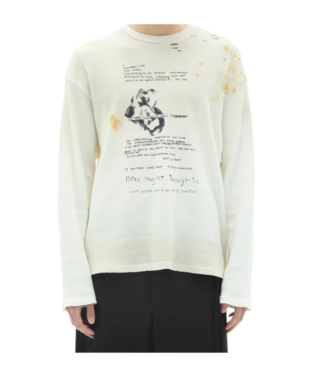 Ann Demeulemeester Emil Dear Diary long-sleeve T-shirt from SENSER, photo 1 of 1