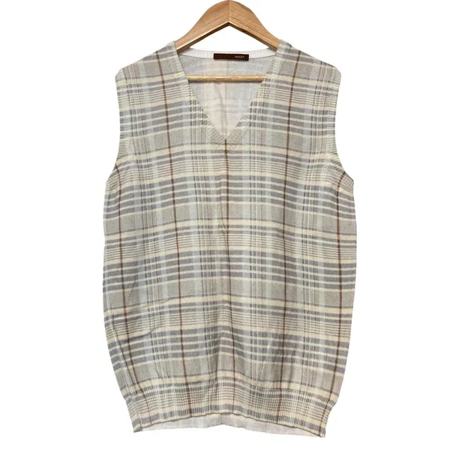 Bally Check Knit Vest from LuxUness