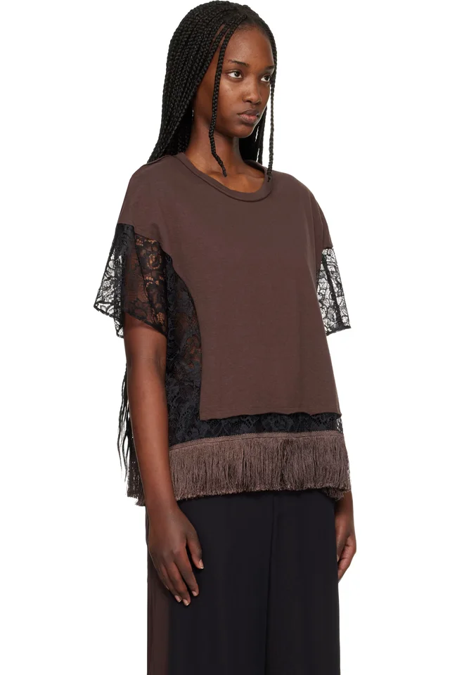 UNDERCOVER Brown UP1F1806 T-shirt, photo 2 of 4 from SSENSE