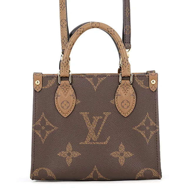 Louis Vuitton Onthego RedM46839 Monogram Reverse Canvas Size BB in Canvas from GALLERY RARE