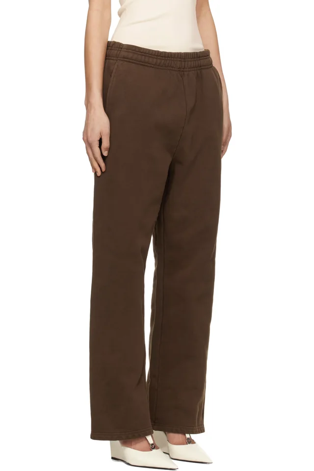 Entire Studios Brown Straight Leg Sweatpants, photo 2 of 4 from SSENSE