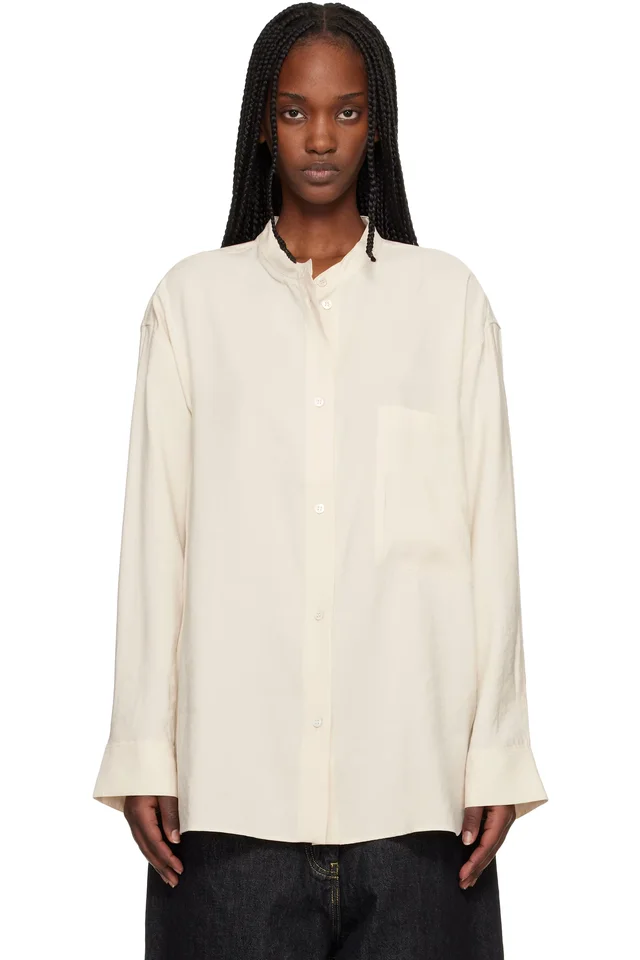 Beige Donan Shirt, image 1 of 1 from SSENSE