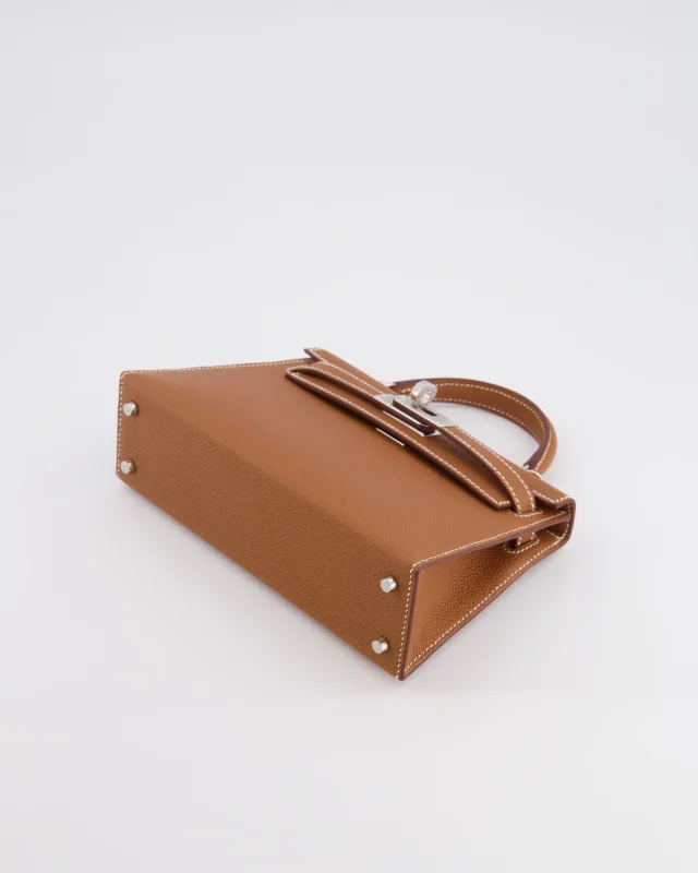 Hermès Mini Kelly II 20 Bag in Gold Epsom leather from Sellier, photo 21 of 21