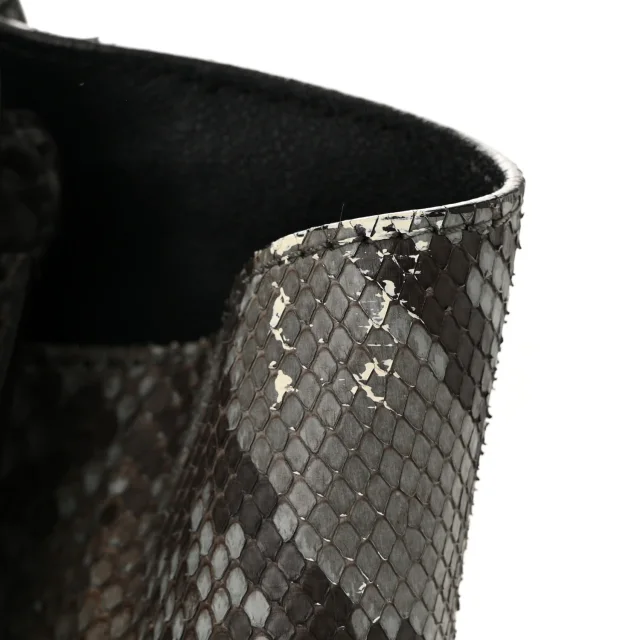 Celine Snakeskin Mini Luggage Multicolor in Multicolor Leather from FASHIONPHILE, photo 11 of 12