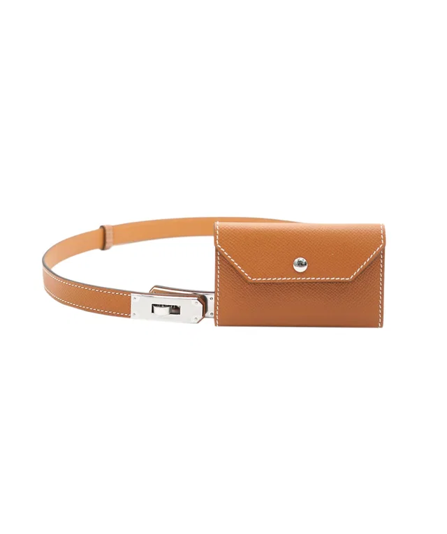 Hermès Pocket Belt Strap - Gold in Gold Epsom leather from Luxury Promise