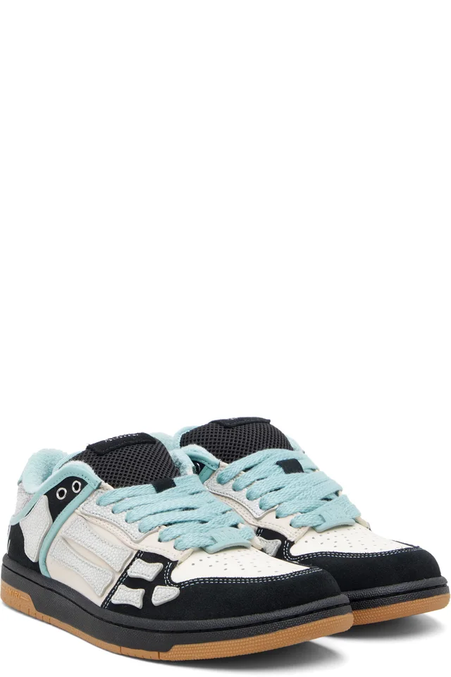 AMIRI Black & Blue XL Skel Top Low Sneakers, photo 4 of 5 from SSENSE