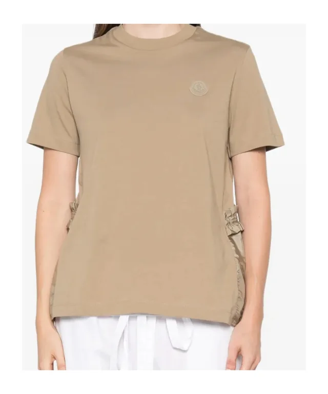 Moncler ruffled logo-patch T-shirt, photo 4 of 7 from SENSER