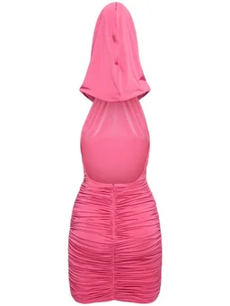 Giuseppe Di Morabito Short dress with draping in 95% Polyester, 5% Elastane, photo 5 of 5 from LUISAVIAROMA