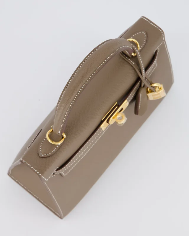 Hermès Kelly 25 Sellier in Taupe Epsom leather from Sellier, photo 14 of 23
