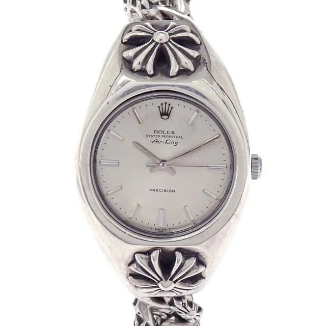 Chrome Hearts x Rolex Air-King 34mm Ref.5500 Self-winding Watch SV925 from AMORE Vintage Tokyo