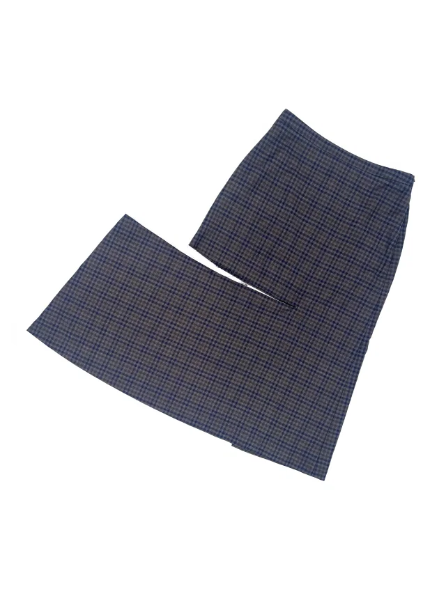 Balenciaga S/ 2017 plaid slashed skirt in Wool from James Veloria