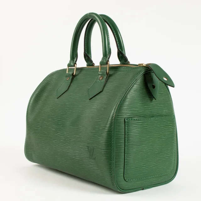 Louis Vuitton Borneo Green Epi Speedy 25 Bag in Green Leather from Labellov, photo 2 of 4