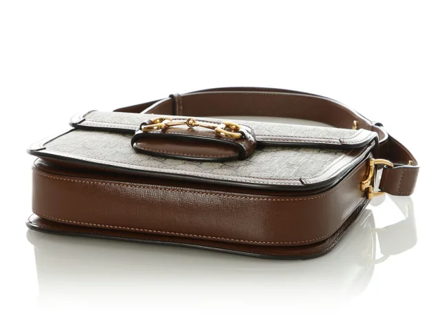 Gucci Medium Horsebit 1955 Shoulder Bag in Canvas from Ann's Fabulous Finds, photo 6 of 9
