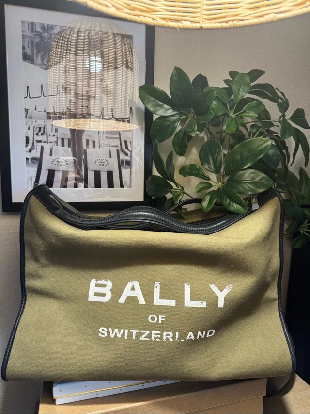 Bally Large Bag Switzerland Luxury Leather And Canvas Shoulder Bag Travel in brown|black|neutral Canvas from Poshmark