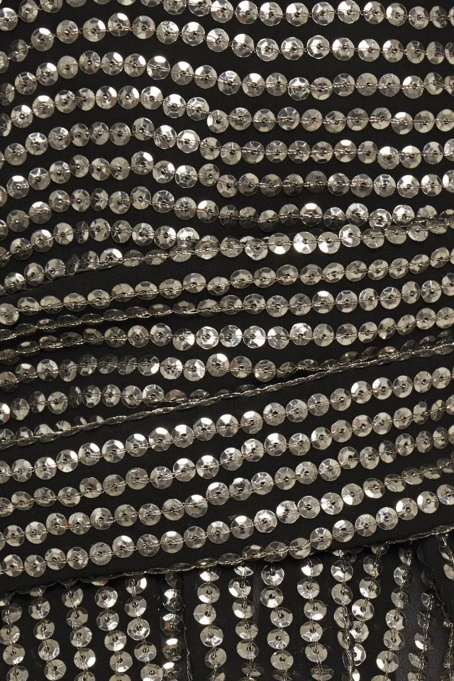 Iro Ciota Ruched Sequined Georgette Top in Black, photo 4 of 12 from THE OUTNET