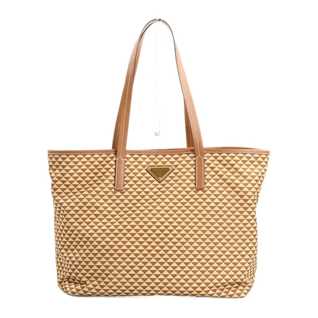 Prada Tote Bag Brown in Brown Nylon from The Reluxe