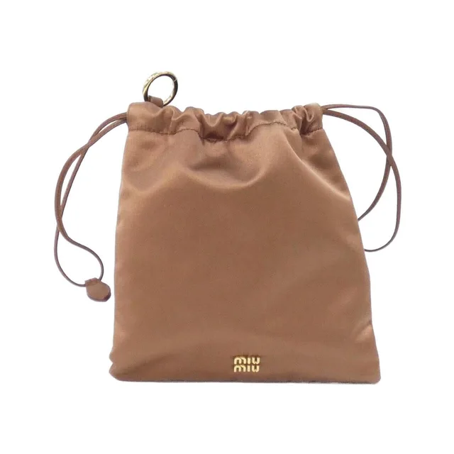 Miu Miu 5NG010 Pouch in CACAO / GOLD hardware RASO from KOMEHYO
