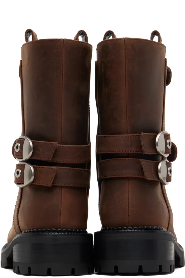 Marc Jacobs Brown 'The Kiki Moto' Boots, photo 2 of 2 from SSENSE