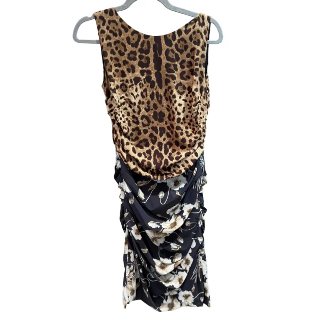 DOLCE AND GABBANA Leopard/Floral Dress size 44 from Revivre