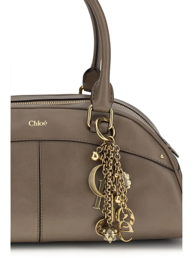 Chloé Bowling Shoulder Bag — Gray Calf Leather in Grey Calfskin from HEWI