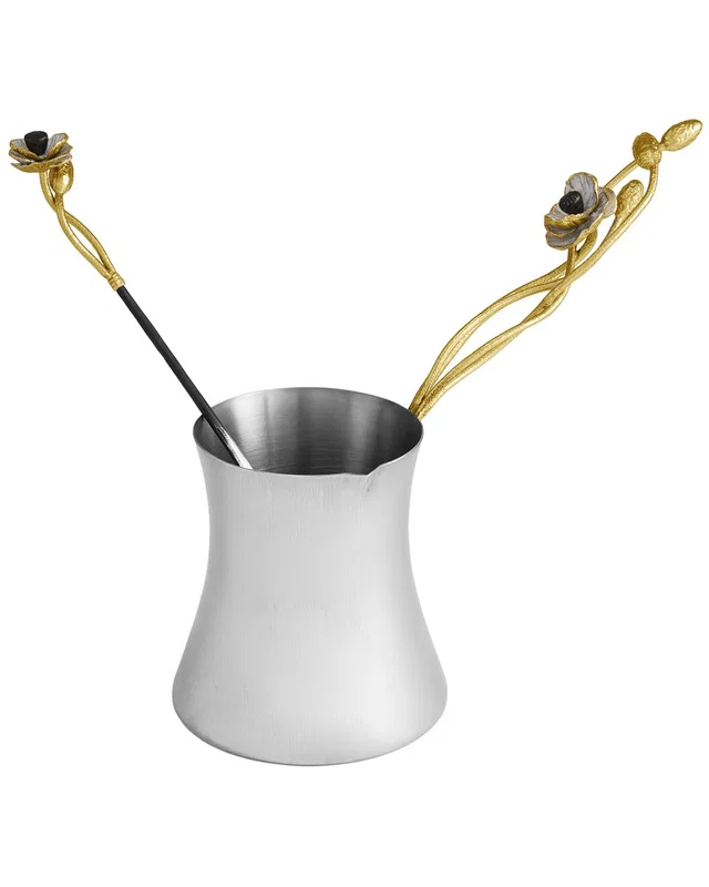 Michael Aram Anemone Large Coffee Pot & Spoon, image 1 of 1 from Rue La La