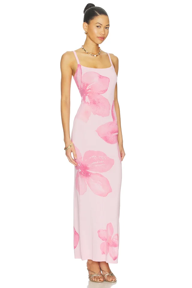 Lovers and Friends Abi Maxi Dress in Pink Multi, photo 2 of 3 from REVOLVE (Canada)