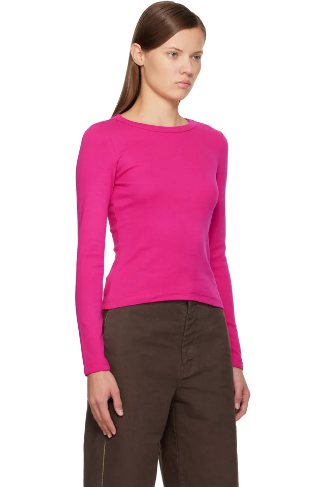 FLORE FLORE Pink Max T-shirt, photo 2 of 4 from SSENSE