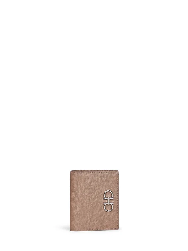 Ferragamo Wallet — Taupe Calf Leather & Purses in Taupe Calfskin from HEWI
