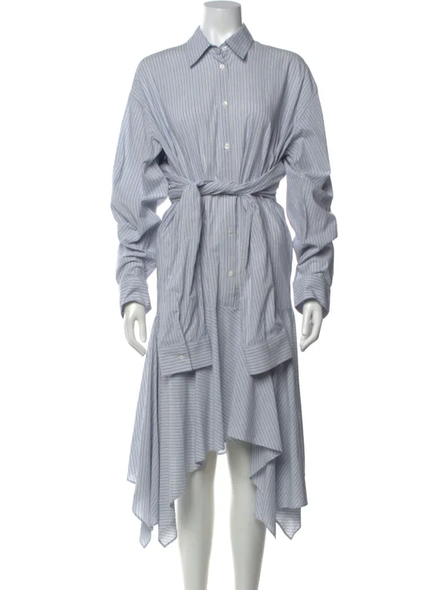 Acne Studios Striped Long Dress w/ Tags in blue from The RealReal
