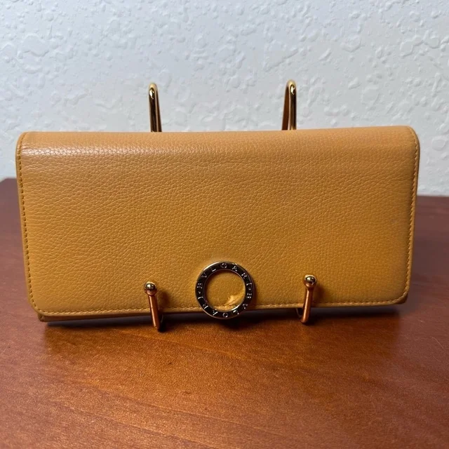 Bvlgari Vintage Brown Leather Wallet in brown|neutral Leather from Poshmark