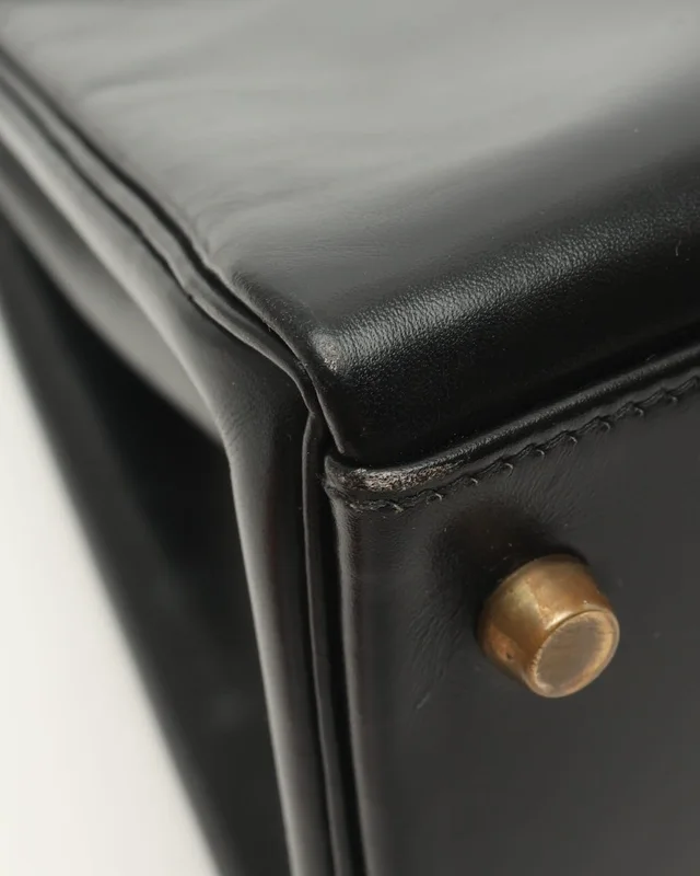 Hermès Kelly 32 Box Retourne Bag in Box leather from A Retro Tale, photo 8 of 11