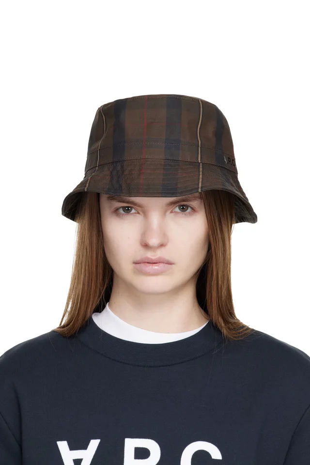 A.P.C. Brown Mark Bucket Hat, image 1 of 1 from SSENSE