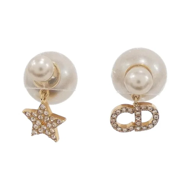 Dior Tribal Earrings Pink in Pink from The Reluxe