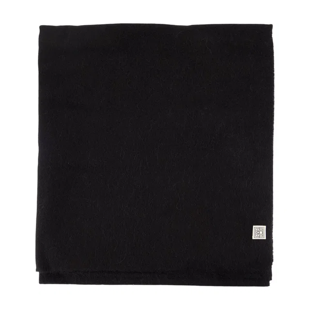 TOTEME Wool Scarf — Black Scarfs in Black Wool from HEWI