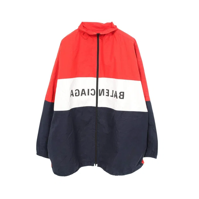 Balenciaga Reversed Logo Cotton Jacket from LuxUness