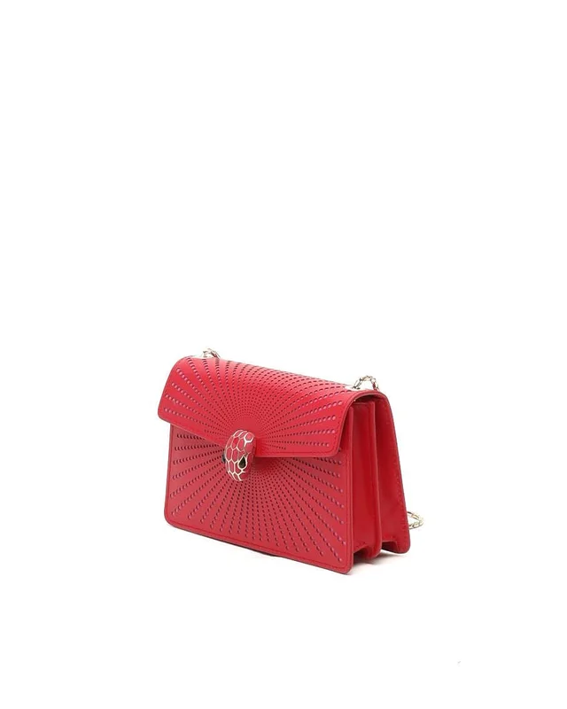 Bvlgari Serpenti Forever Laser Cut Shoulder Bag in Leather from A Retro Tale, photo 2 of 8