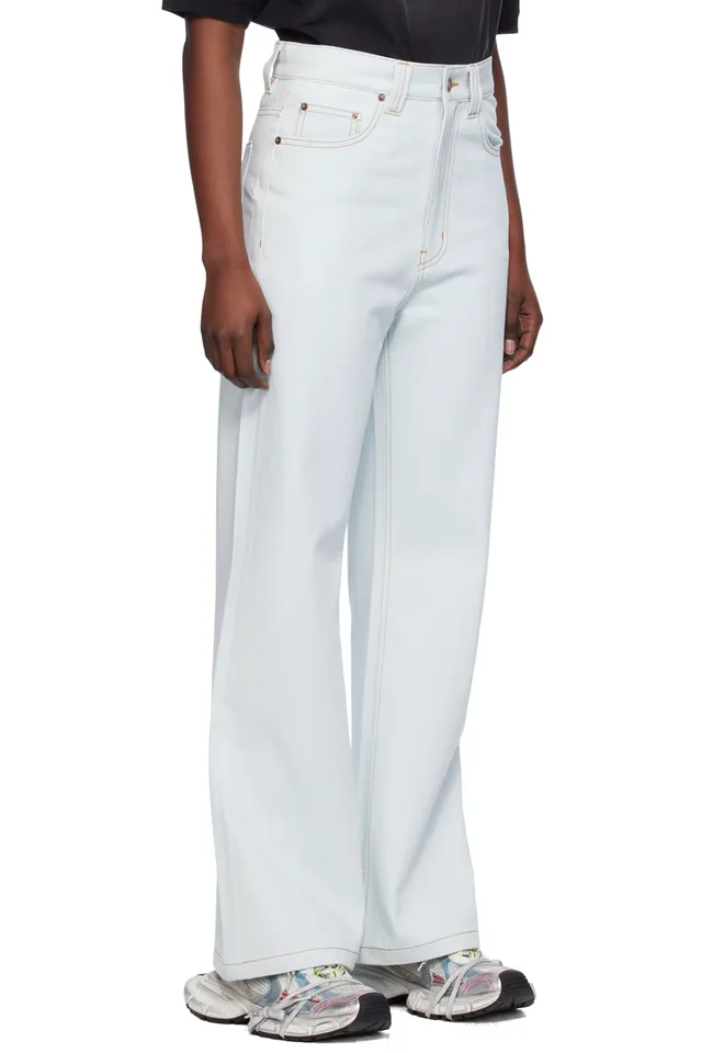 We11done Blue Straight Jeans, photo 2 of 4 from SSENSE
