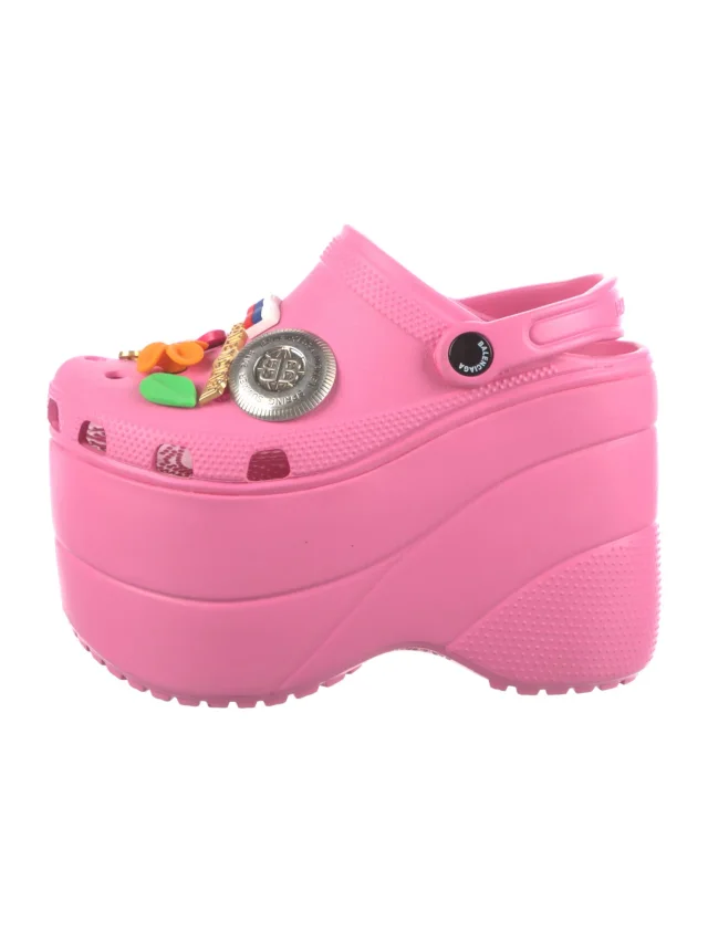 Balenciaga Rubber Pumps in pink from The RealReal