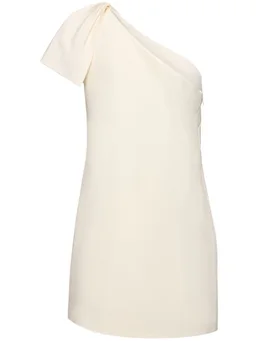 Roland Mouret Asymmetric Sleeve Dress in 75% Triacetate, 25% Polyester, photo 5 of 5 from LUISAVIAROMA
