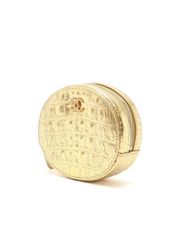 Chanel CC Round Pouch in Crocodile from A Retro Tale, photo 2 of 8