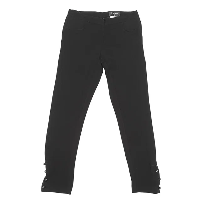 Chanel Pants Size 34 BlackP50768V37527 Silk100% from GALLERY RARE