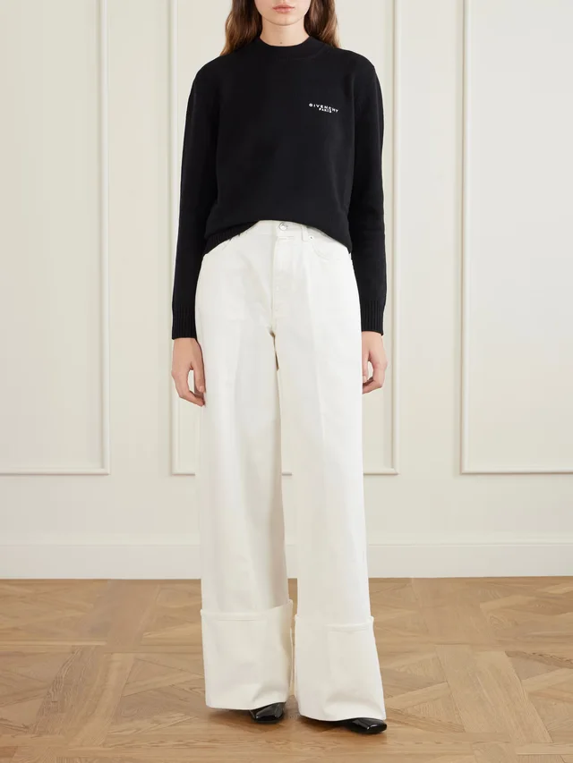 GIVENCHY Wide-leg jeans in White, photo 2 of 2 from NET-A-PORTER (Canada)