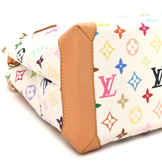Louis Vuitton Monogram Multicolor Audra White in White Coated canvas from FASHIONPHILE, photo 8 of 9