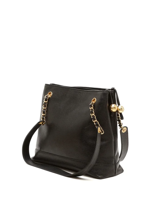 Chanel CC Chain Tote Bag in Caviar leather from A Retro Tale, photo 3 of 11