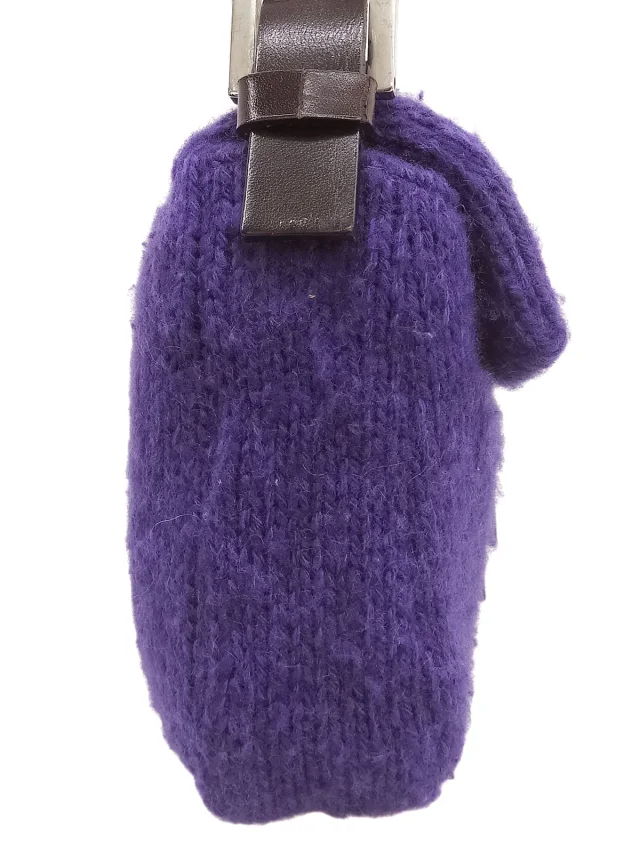 Fendi Knit Mama Bucket Purple from VINTAGE QOO TOKYO, photo 4 of 11