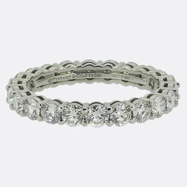 Tiffany & Co. Forever Full-Eternity Diamond Ring Size L (52) from The Vintage Jeweller